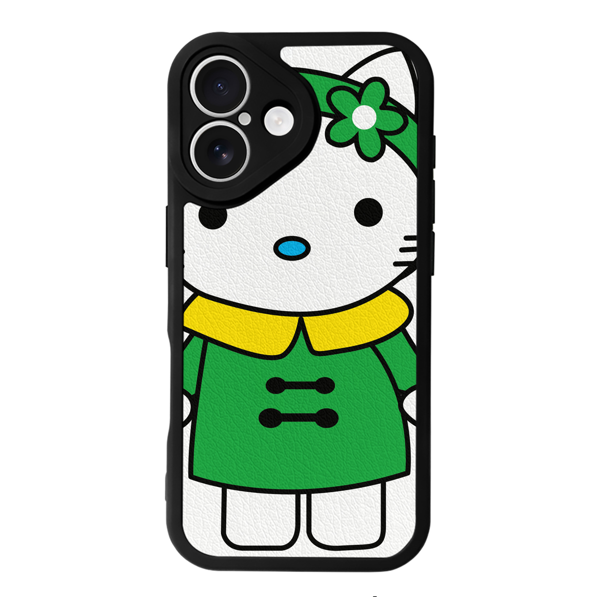 （画像用） Hello Kitty ハローキティ 【iPhone 16シリーズ対応】シリコンスマホケース（レザー調） 材質：シリコン